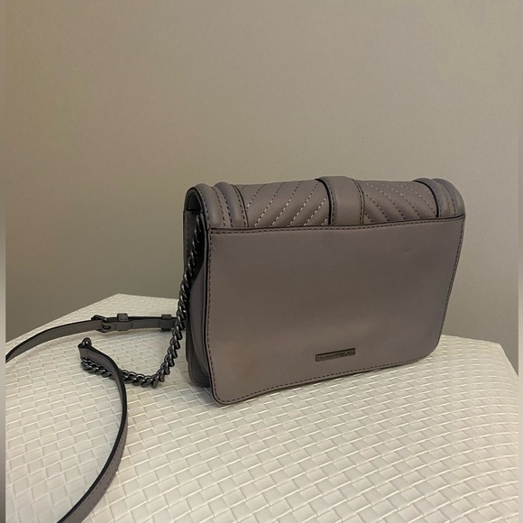 Rebecca Minkoff Charcoal Quilted Crossbody Bag - Picture 2 of 9